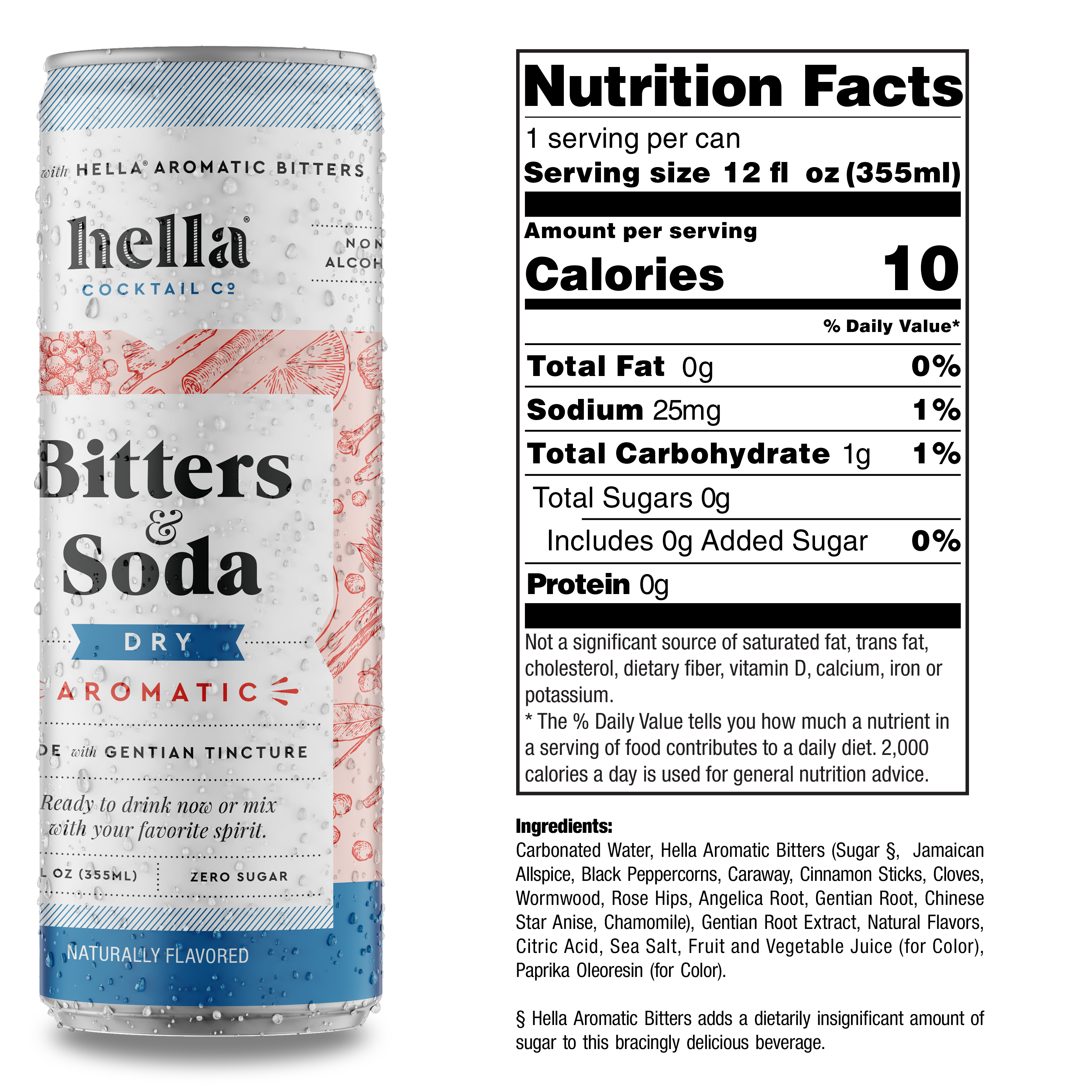 Bitters & Soda Dry Aromatic | 12oz Can